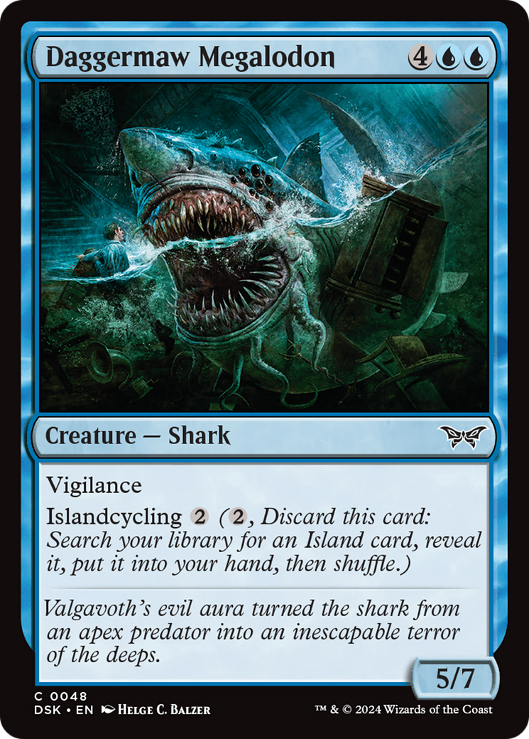 Daggermaw Megalodon [Duskmourn: House of Horror] MTG Single Magic: The Gathering | Red Claw Gaming