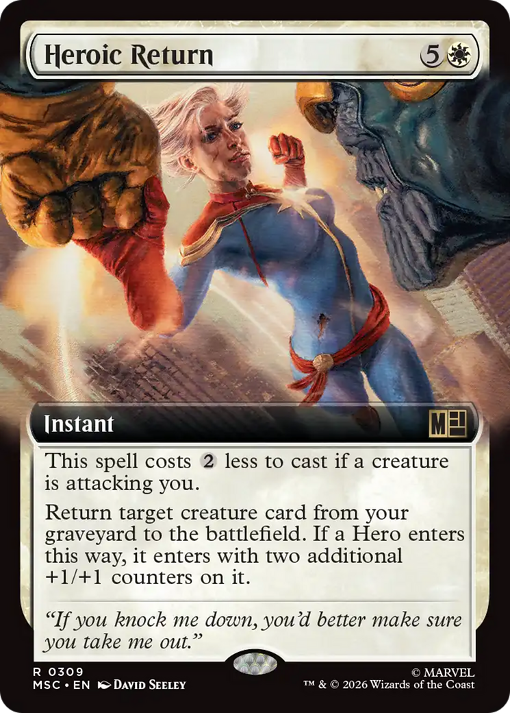 Heroic Return (Extended Art) [Marvel Super Heroes Commander] | Red Claw Gaming