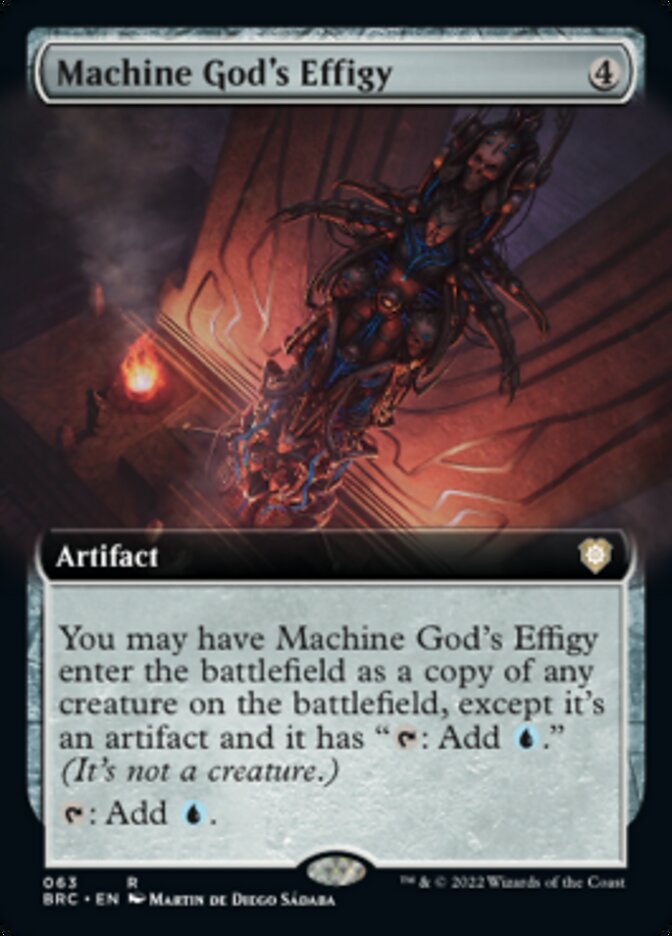 Machine God's Effigy (Extended Art) [The Brothers' War Commander] MTG Single Magic: The Gathering | Red Claw Gaming