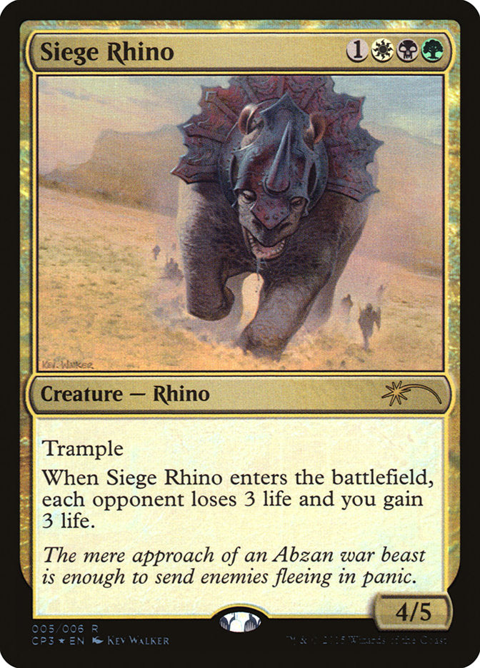 Siege Rhino [Magic Origins Clash Pack] MTG Single Magic: The Gathering | Red Claw Gaming