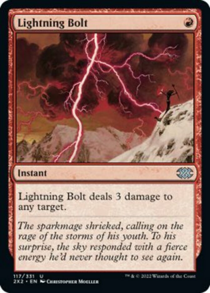 Lightning Bolt [Double Masters 2022] MTG Single Magic: The Gathering    | Red Claw Gaming