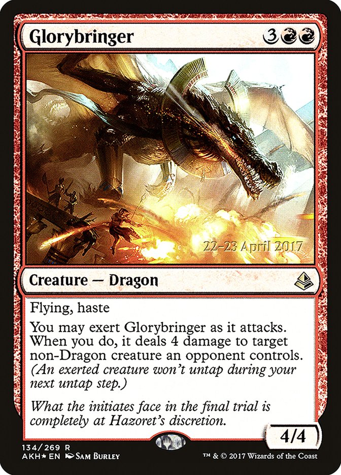 Glorybringer [Amonkhet Prerelease Promos] MTG Single Magic: The Gathering | Red Claw Gaming