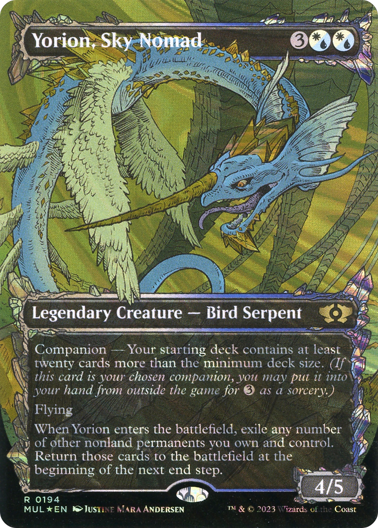 Yorion, Sky Nomad (Halo Foil) [Multiverse Legends] MTG Single Magic: The Gathering | Red Claw Gaming