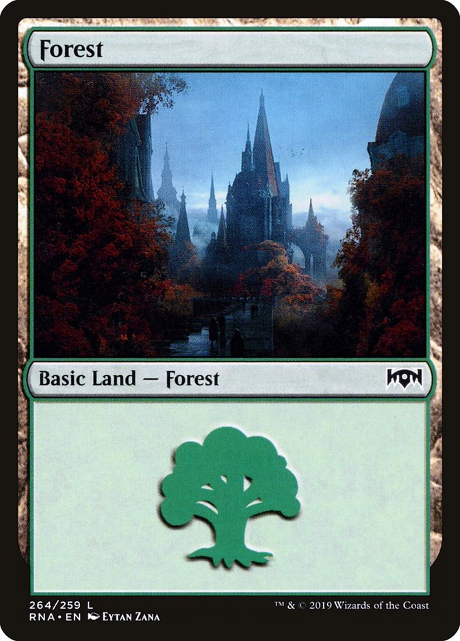Forest (264) [Ravnica Allegiance] MTG Single Magic: The Gathering | Red Claw Gaming