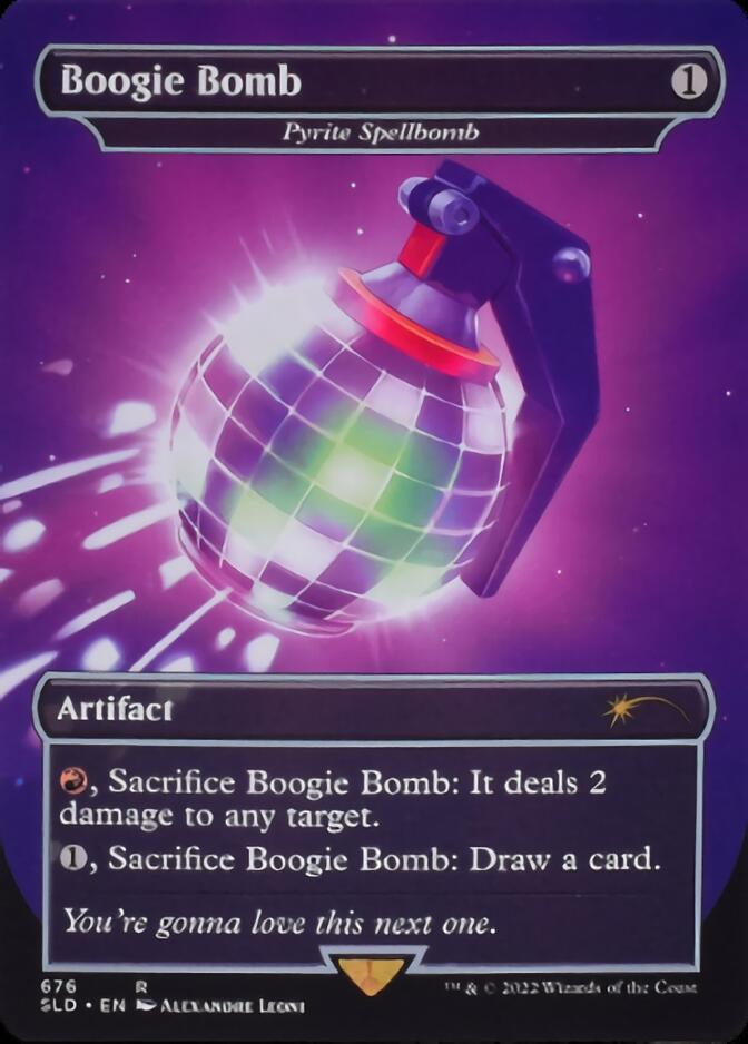 Pyrite Spellbomb - Boogie Bomb (Borderless) [Secret Lair Drop Promos] MTG Single Magic: The Gathering | Red Claw Gaming