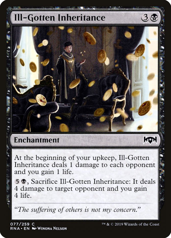 Ill-Gotten Inheritance [Ravnica Allegiance] MTG Single Magic: The Gathering | Red Claw Gaming