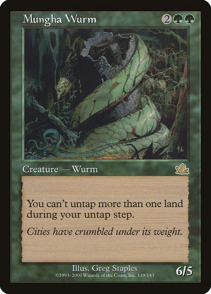 Mungha Wurm [Prophecy] MTG Single Magic: The Gathering | Red Claw Gaming