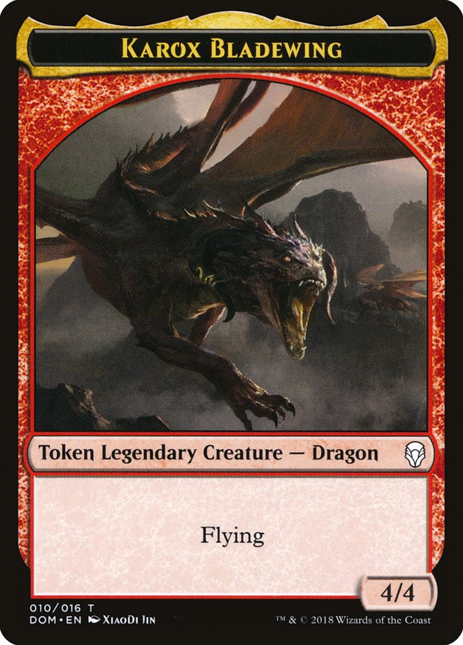 Karox Bladewing Token [Dominaria Tokens] MTG Single Magic: The Gathering | Red Claw Gaming