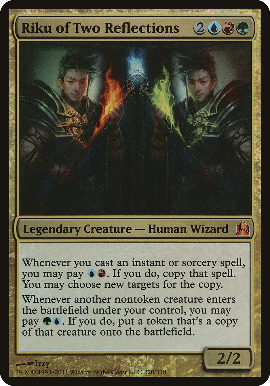 Riku of Two Reflections (Oversized) [Commander 2011 Oversized] MTG Single Magic: The Gathering | Red Claw Gaming