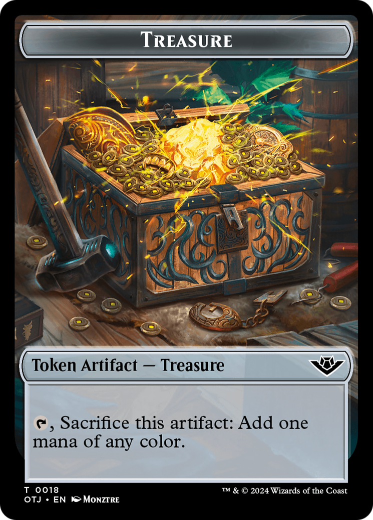 Treasure // Copy Double-Sided Token [Outlaws of Thunder Junction Tokens] MTG Single Magic: The Gathering | Red Claw Gaming