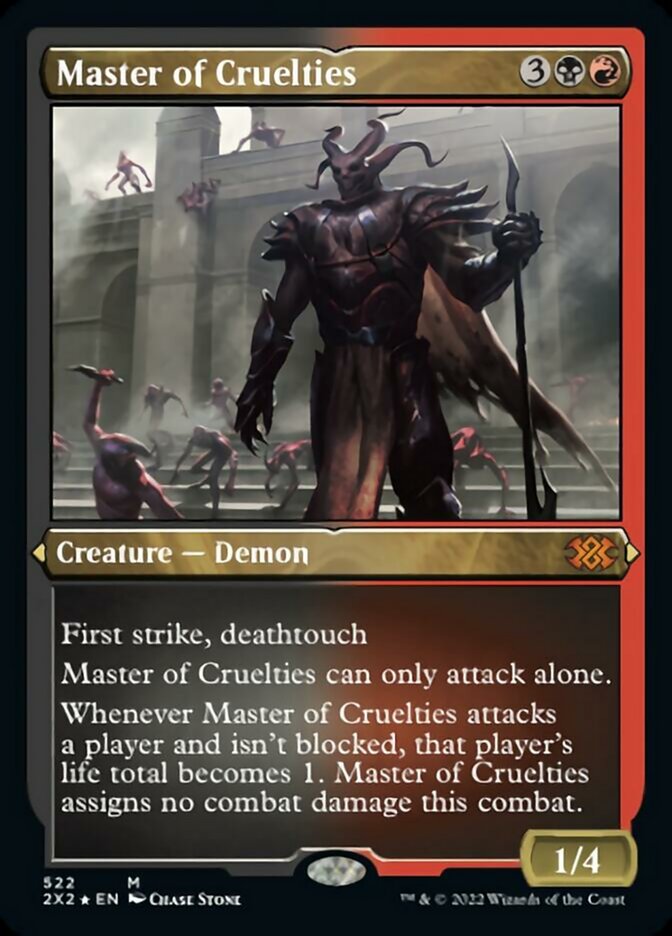 Master of Cruelties (Foil Etched) [Double Masters 2022] MTG Single Magic: The Gathering    | Red Claw Gaming