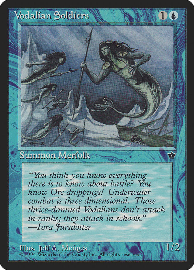 Vodalian Soldiers (Jeff A. Menges) [Fallen Empires] MTG Single Magic: The Gathering | Red Claw Gaming