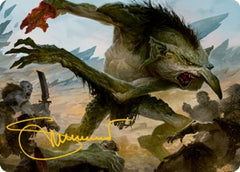 Troll Art Card (Gold-Stamped Signature) [Dungeons & Dragons: Adventures in the Forgotten Realms Art Series] MTG Single Magic: The Gathering | Red Claw Gaming
