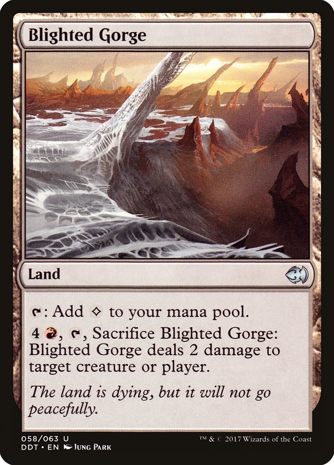 Blighted Gorge [Duel Decks: Merfolk vs. Goblins] MTG Single Magic: The Gathering | Red Claw Gaming