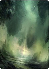 Swamp 1 Art Card [Zendikar Rising Art Series] MTG Single Magic: The Gathering | Red Claw Gaming