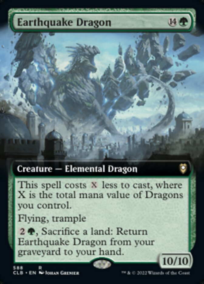 Earthquake Dragon (Extended Art) [Commander Legends: Battle for Baldur's Gate] MTG Single Magic: The Gathering | Red Claw Gaming