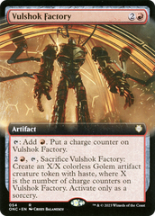 Vulshok Factory (Extended Art) [Phyrexia: All Will Be One Commander] MTG Single Magic: The Gathering    | Red Claw Gaming
