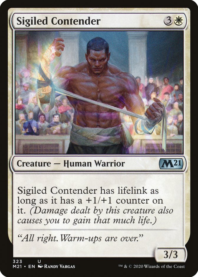 Sigiled Contender [Core Set 2021] MTG Single Magic: The Gathering | Red Claw Gaming