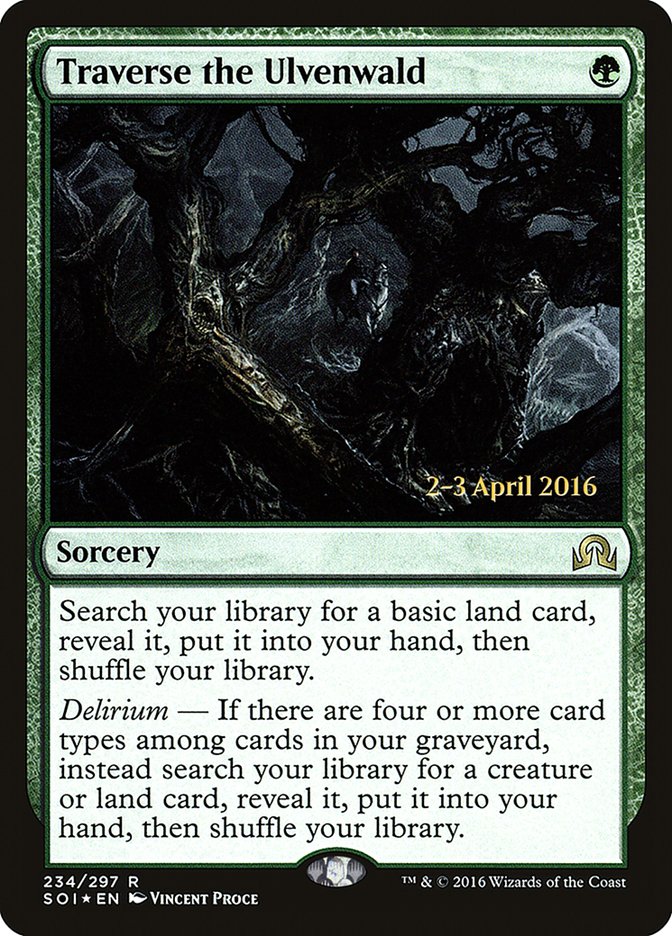Traverse the Ulvenwald [Shadows over Innistrad Prerelease Promos] MTG Single Magic: The Gathering | Red Claw Gaming