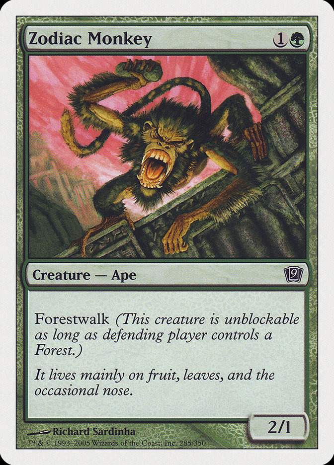 Zodiac Monkey [Ninth Edition] MTG Single Magic: The Gathering | Red Claw Gaming