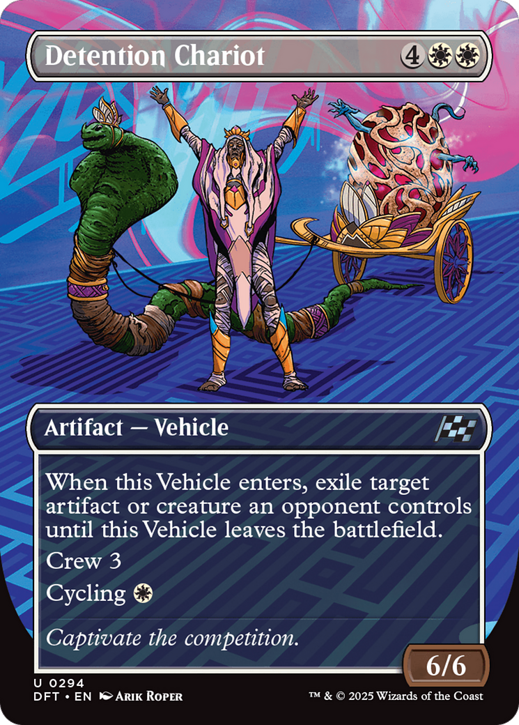 Detention Chariot (Borderless) [Aetherdrift] MTG Single Magic: The Gathering | Red Claw Gaming
