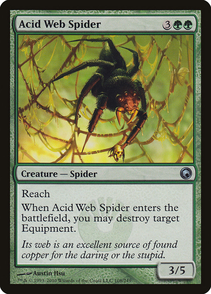 Acid Web Spider [Scars of Mirrodin] MTG Single Magic: The Gathering | Red Claw Gaming