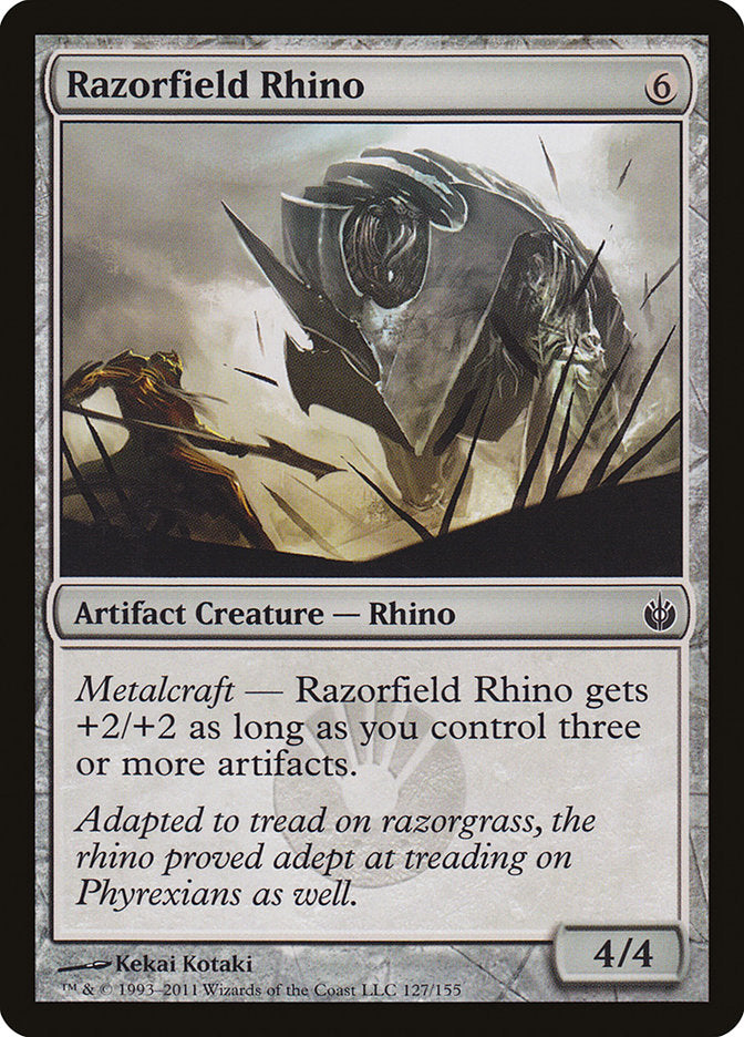 Razorfield Rhino [Mirrodin Besieged] MTG Single Magic: The Gathering | Red Claw Gaming
