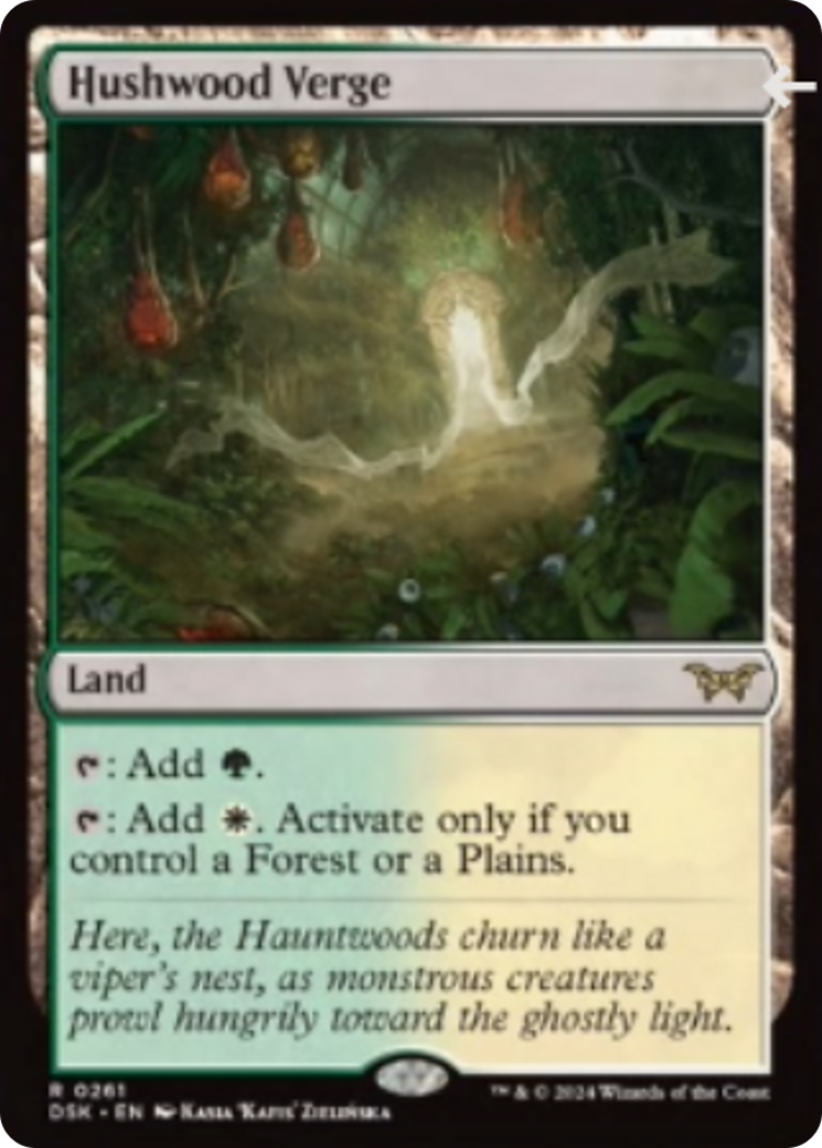 Hushwood Verge [Duskmourn: House of Horror] MTG Single Magic: The Gathering | Red Claw Gaming