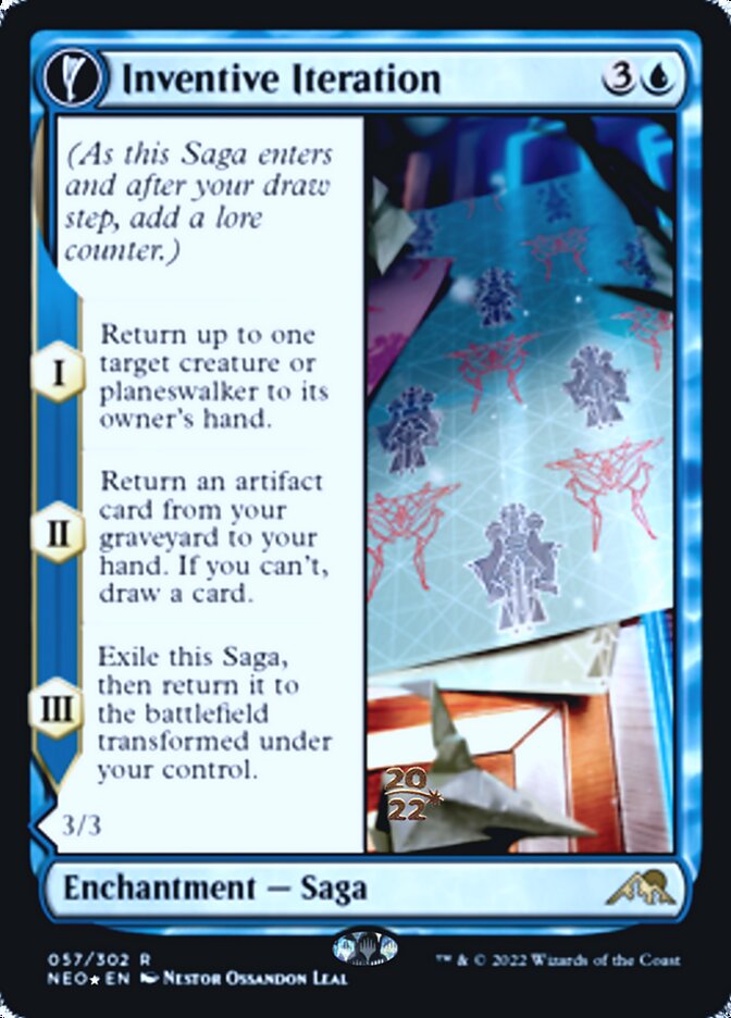 Inventive Iteration // Living Breakthrough [Kamigawa: Neon Dynasty Prerelease Promos] MTG Single Magic: The Gathering | Red Claw Gaming