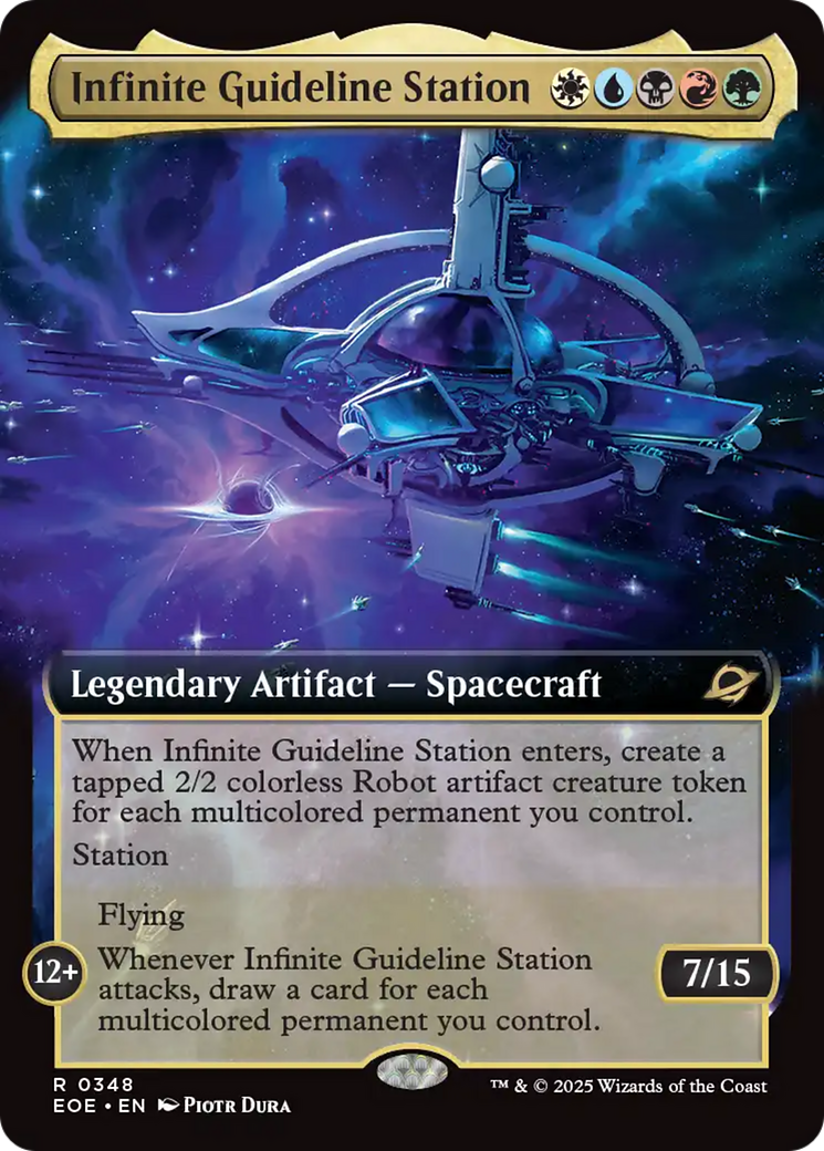 Infinite Guideline Station (Extended Art) [Edge of Eternities] MTG Single Magic: The Gathering | Red Claw Gaming