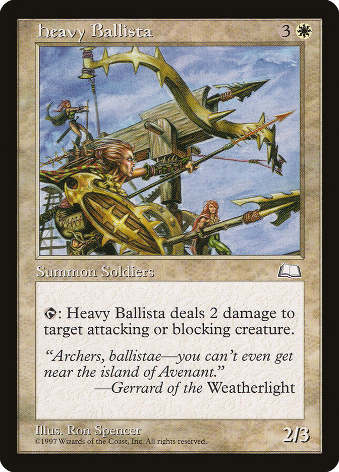 Heavy Ballista [Weatherlight] MTG Single Magic: The Gathering | Red Claw Gaming