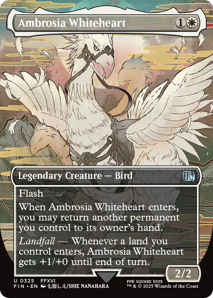 Ambrosia Whiteheart (Borderless) [FINAL FANTASY] MTG Single Magic: The Gathering | Red Claw Gaming