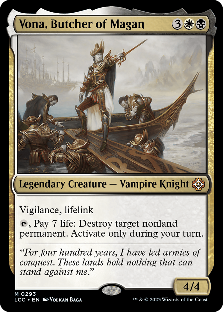 Vona, Butcher of Magan [The Lost Caverns of Ixalan Commander] MTG Single Magic: The Gathering | Red Claw Gaming