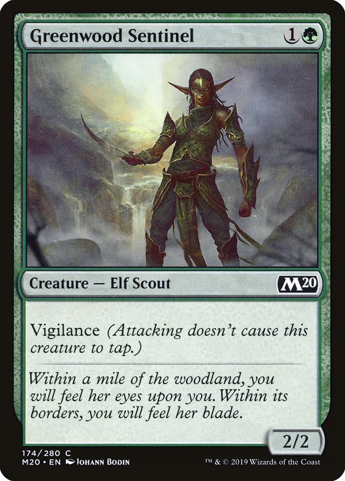 Greenwood Sentinel [Core Set 2020] MTG Single Magic: The Gathering | Red Claw Gaming