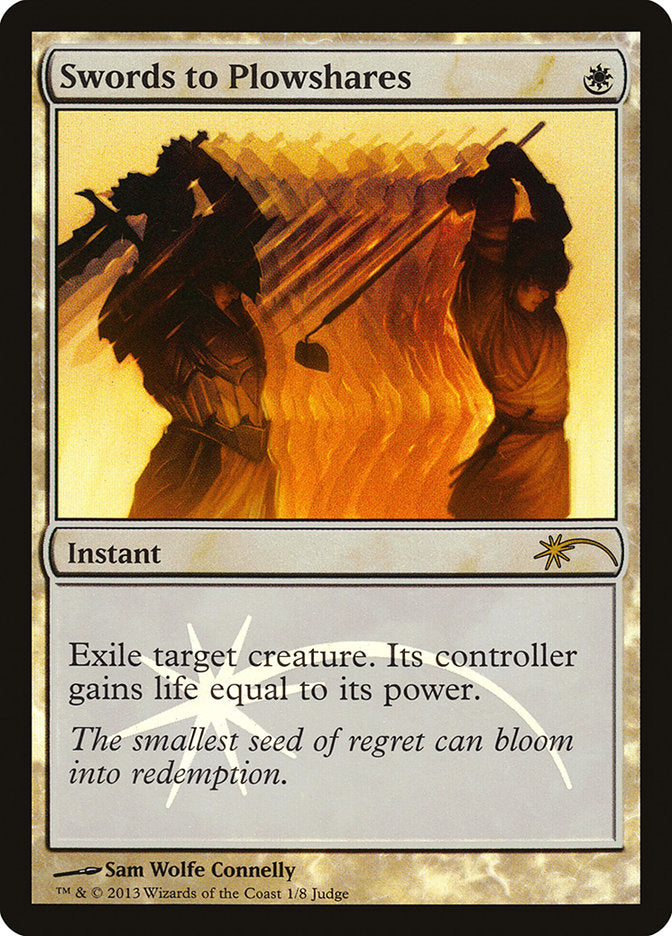 Swords to Plowshares [Judge Gift Cards 2013] MTG Single Magic: The Gathering | Red Claw Gaming