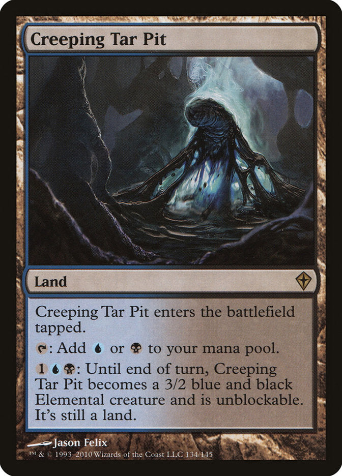 Creeping Tar Pit [Worldwake] MTG Single Magic: The Gathering | Red Claw Gaming