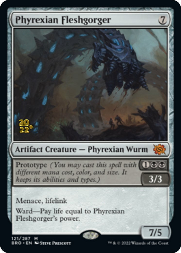 Phyrexian Fleshgorger [The Brothers' War Prerelease Promos] MTG Single Magic: The Gathering | Red Claw Gaming