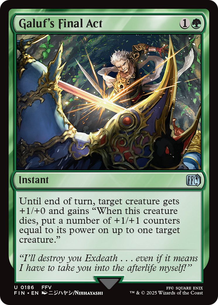 Galuf's Final Act [FINAL FANTASY] MTG Single Magic: The Gathering | Red Claw Gaming