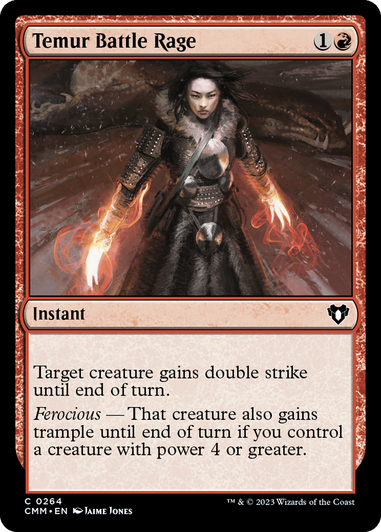 Temur Battle Rage [Commander Masters] MTG Single Magic: The Gathering | Red Claw Gaming