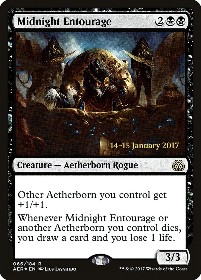 Midnight Entourage [Aether Revolt Prerelease Promos] MTG Single Magic: The Gathering | Red Claw Gaming