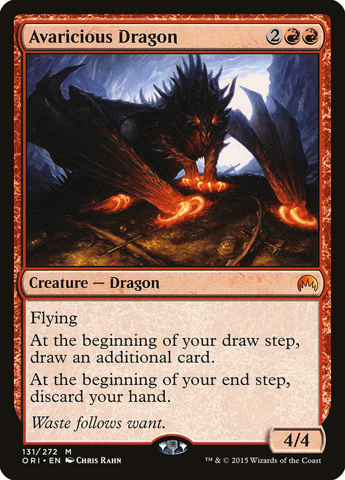 Avaricious Dragon [Magic Origins] MTG Single Magic: The Gathering | Red Claw Gaming