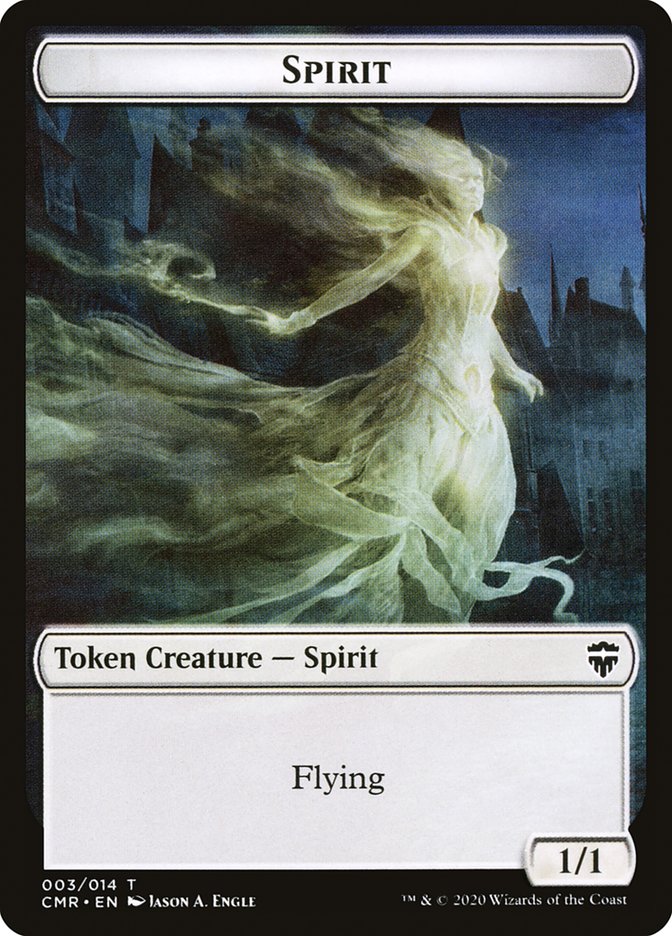 Angel // Spirit Double-Sided Token [Commander Legends Tokens] MTG Single Magic: The Gathering | Red Claw Gaming