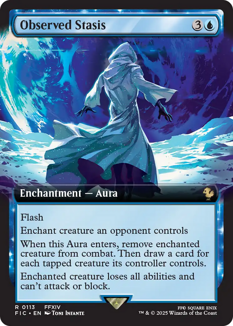 Observed Stasis (Extended Art) [FINAL FANTASY Commander] MTG Single Magic: The Gathering | Red Claw Gaming