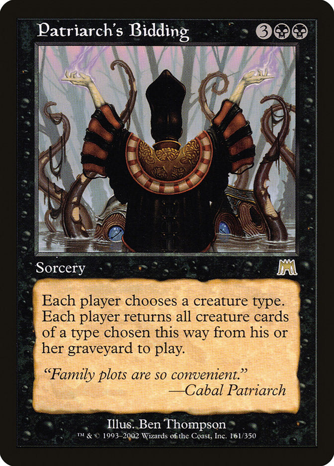 Patriarch's Bidding [Onslaught] MTG Single Magic: The Gathering | Red Claw Gaming