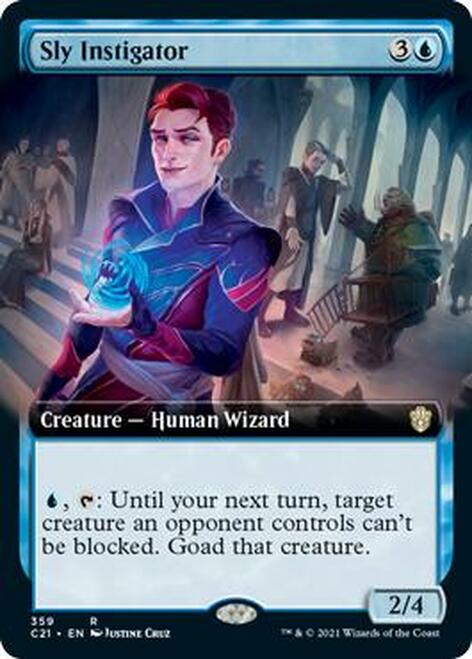 Sly Instigator (Extended Art) [Commander 2021] MTG Single Magic: The Gathering | Red Claw Gaming