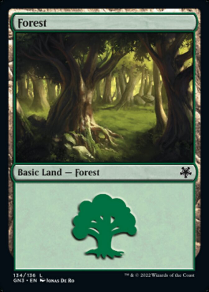 Forest (134) [Game Night: Free-for-All] MTG Single Magic: The Gathering | Red Claw Gaming