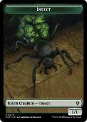 Insect (0016) // Manifest Double-Sided Token [Murders at Karlov Manor Commander Tokens] MTG Single Magic: The Gathering | Red Claw Gaming