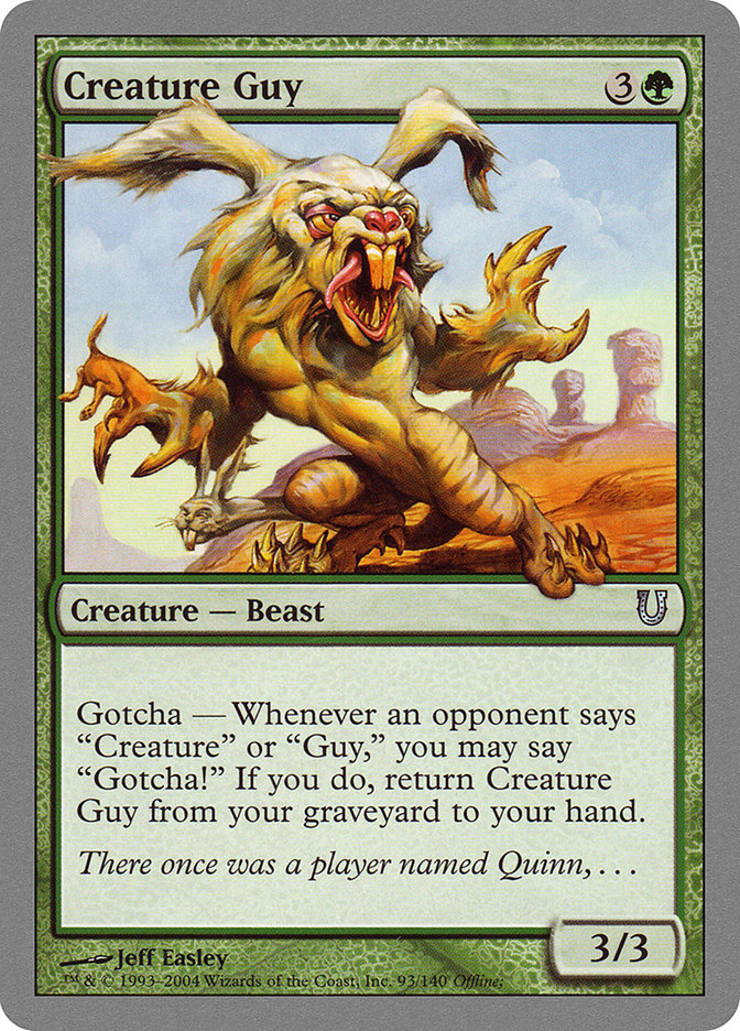 Creature Guy [Unhinged] MTG Single Magic: The Gathering | Red Claw Gaming