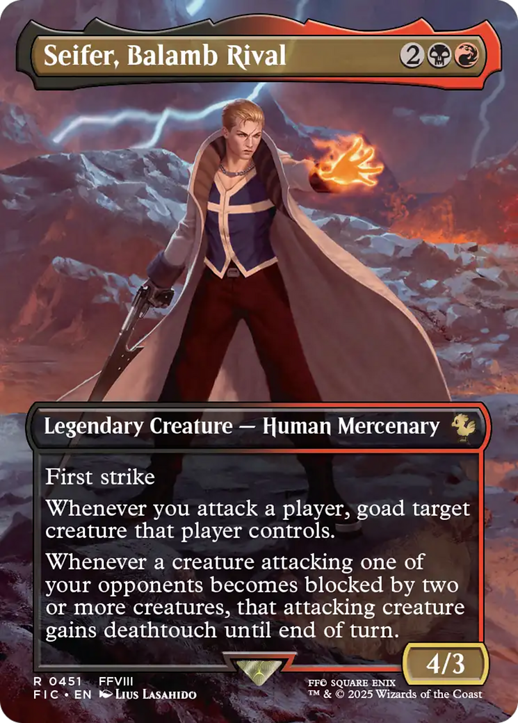 Seifer, Balamb Rival (Borderless) [FINAL FANTASY Commander] MTG Single Magic: The Gathering | Red Claw Gaming