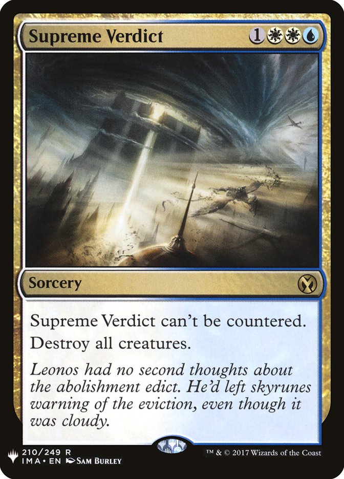Supreme Verdict [Mystery Booster] MTG Single Magic: The Gathering | Red Claw Gaming